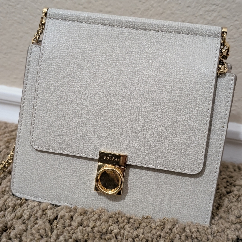 Polene Numero Sept Mini in Textured Chalk